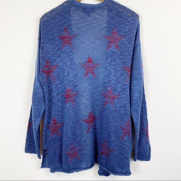 Lane Bryant • Blue And Red Star Cardigan - Picture 12 of 15